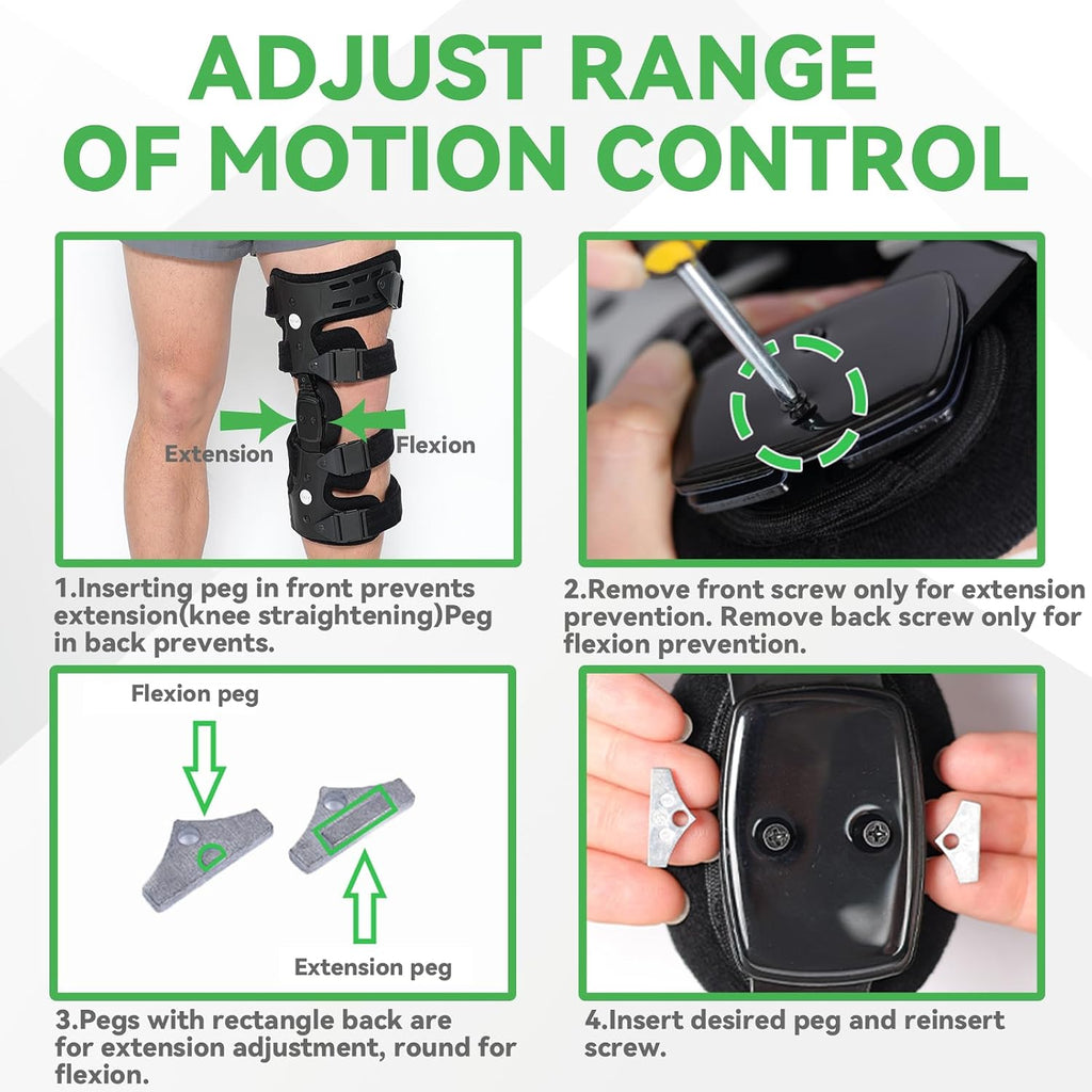 Orthomen Lateral Unloader Knee Brace for Osteoarthritis, Arthritis Knee Pain Relief, Bone on Bone Joint Degeneration Offloader L1851 L1843 with Built in Hex Key, Outside (Right)