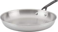 KitchenAid 5-Ply Clad Polished Stainless Steel Fry Pan/Skillet, 12.25 Inch