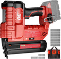 DeForce 18GA Cordless Brad Nailer, 2' Nail Gun for Milwaukee 18V Battery, 2 IN 1 Electric Stapler, 2026 Upgraded Tool-Free Jam Release, 2 Firing Modes, Adjustable Depth, 1000pcs Nails(No Battery)