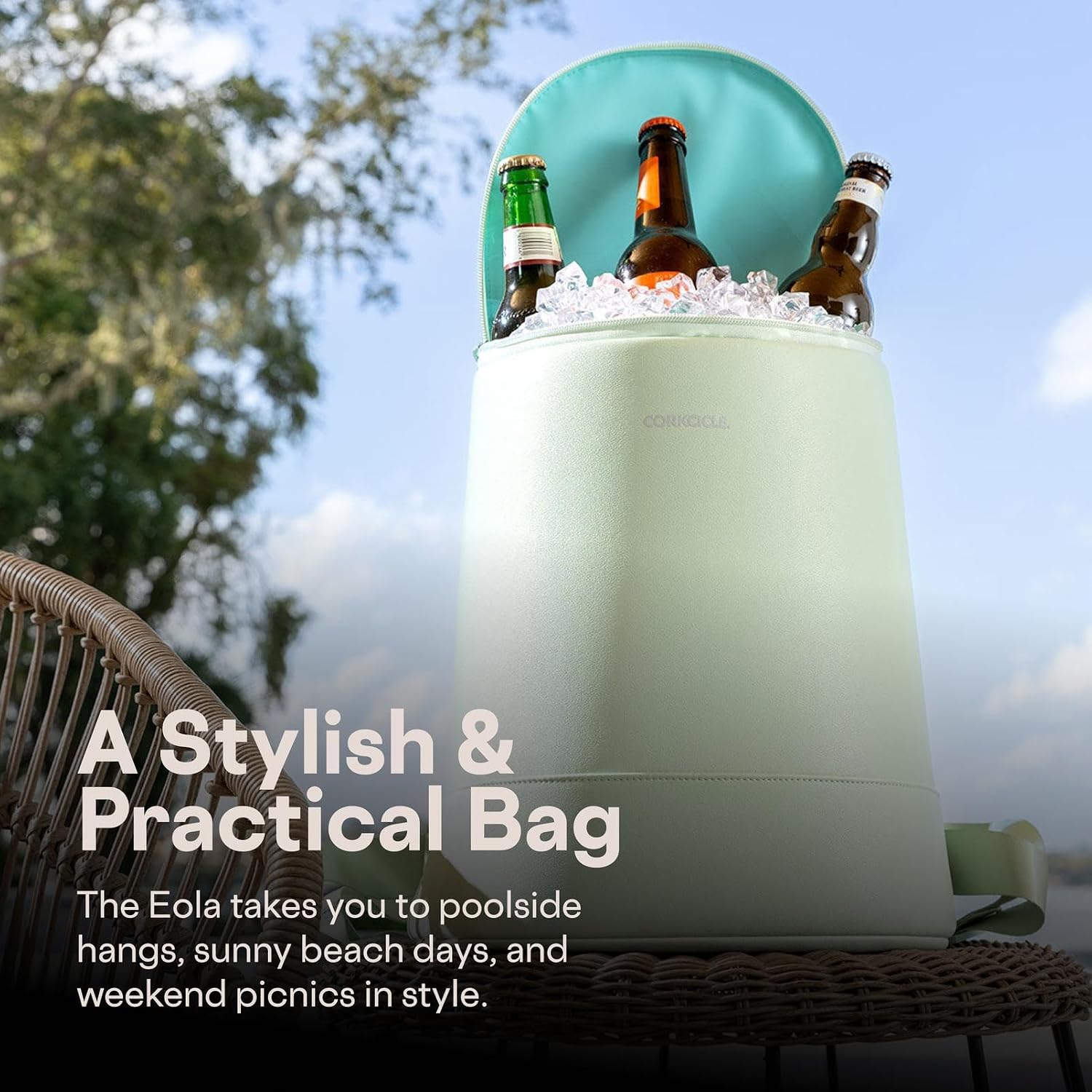 Corkcicle EOLA Cooler Backpack, Waterproof and Leak Proof Insulated Bag, Perfect for Wine, Beer, and Ice Packs