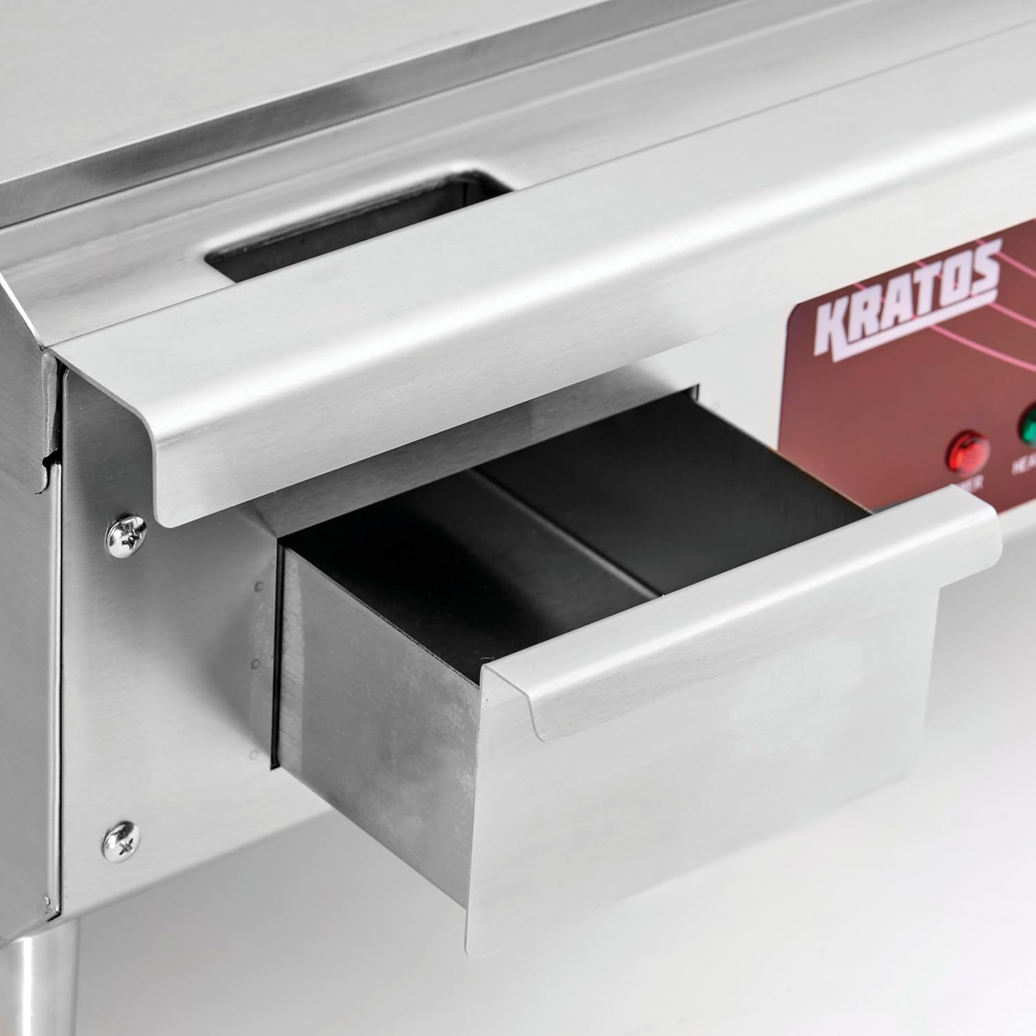 Kratos 48' Wide Commercial Electric Countertop Griddle, Flat Stainless Steel Grill for Restaurants, 208/240V, 10482/1400W (29M-154)