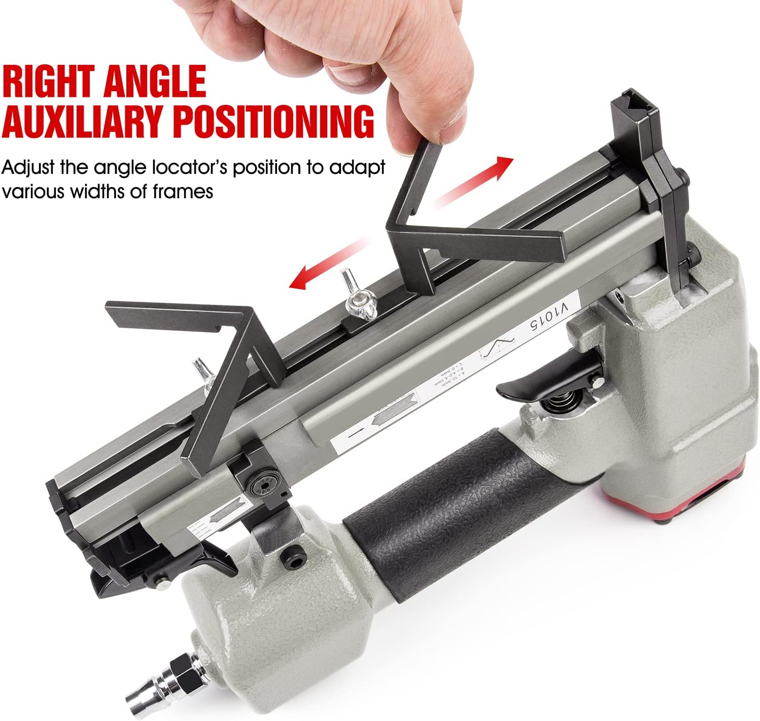 RZX V1015B Pneumatic Picture Frame Nailer - 1/4-Inch to 5/8-Inch V-Nailer for Wood Frames, Professional Framing Tool