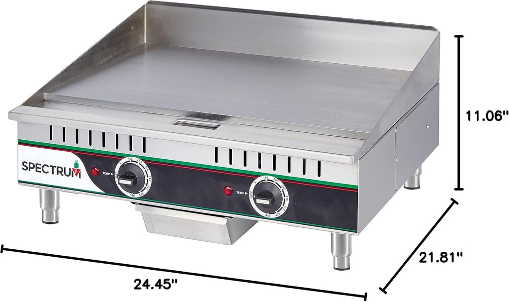 Winco Commercial-Grade Electric Griddle, 24'