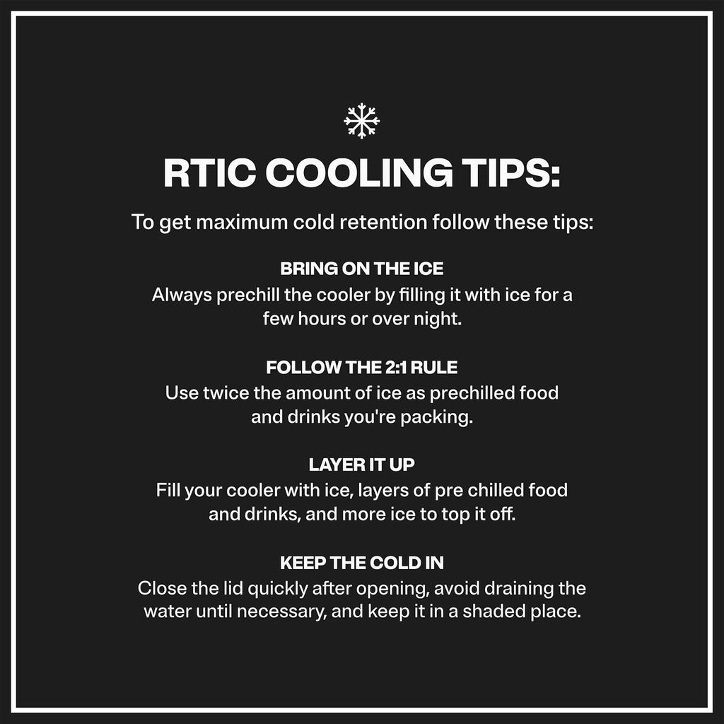 RTIC Ultra-Tough Cooler, Hard Insulated Ice Chest Box for Beach, Drink, Beverage, Camping, Picnic, Fishing, Boat, Barbecue