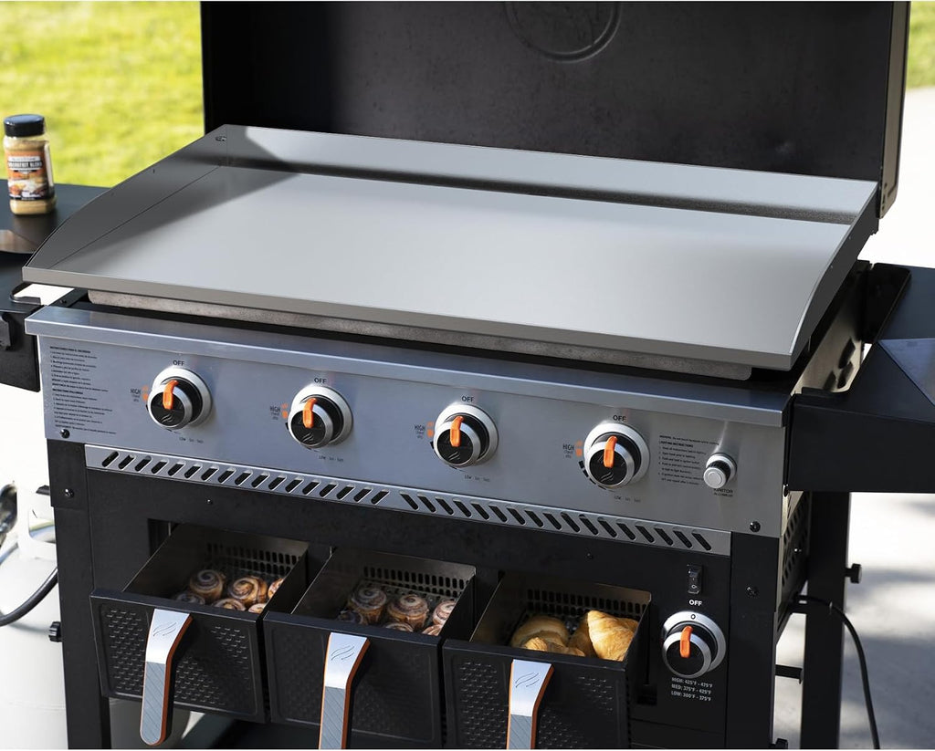 Stanbroil 36 Inch Flat Top Griddle, Stainless Steel Griddle Replacement Top for Blackstone 36' 4 Burner Gas Grill Cooking Station, Griddle Top Replacement with Rear Grease System