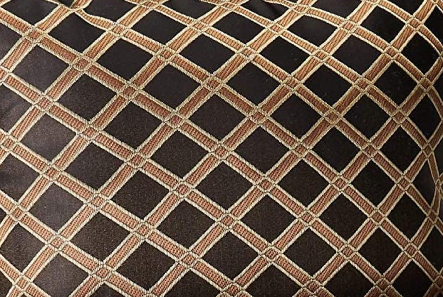Chezmoi Collection 7-Piece Black/Gold Diamond Floral Medallion Jacquard Woven Comforter Set, Oversized King