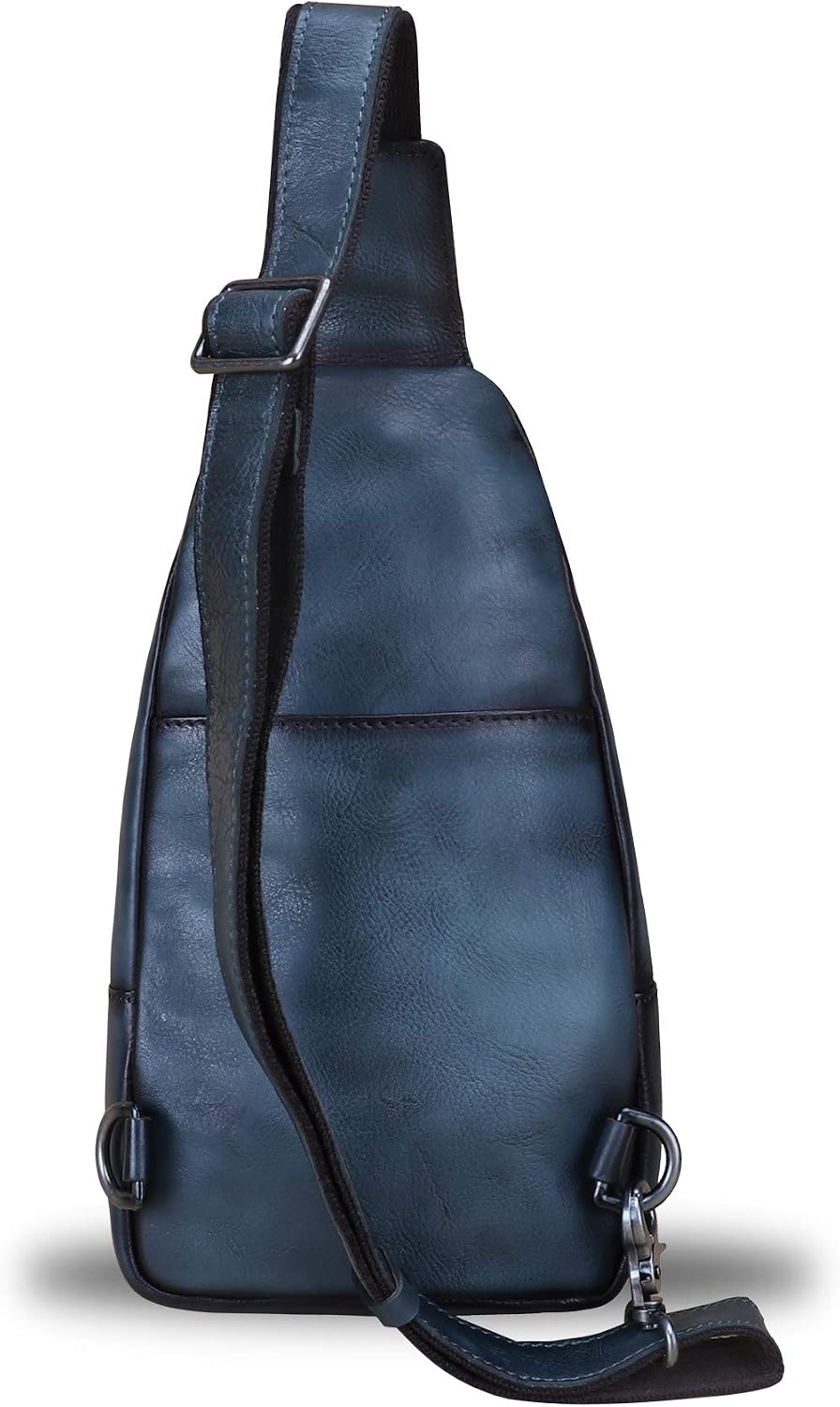 Genuine Leather Sling Bag - Handmade Leather Backpack for Women and Men - Crossbody, Chest Bag