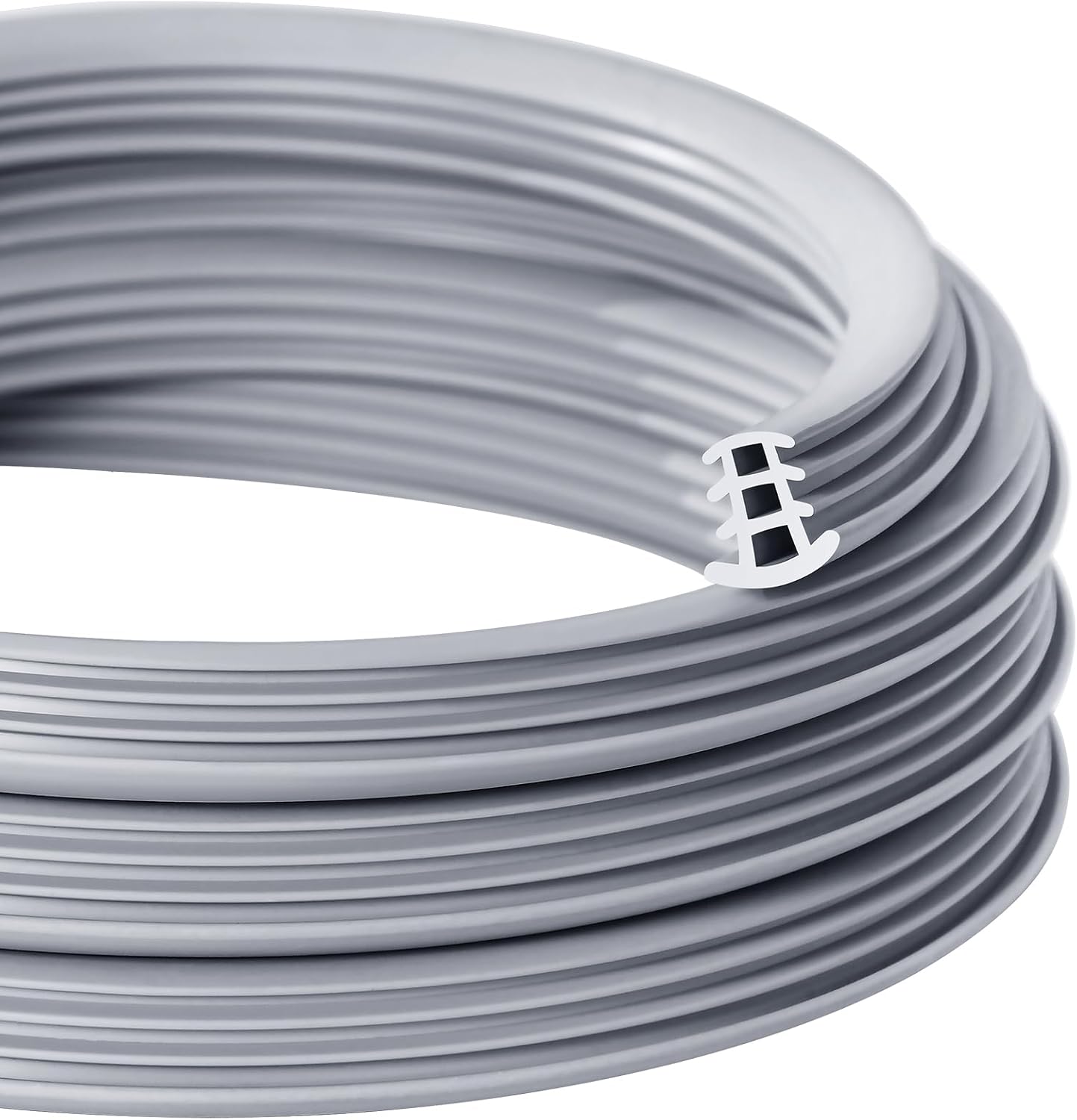 Flexible EPDM Rubber Strip (100 ft Long and 1/2 inch Wide) for Concrete Crack Repair and Replacement - Weather and Aging Resistant Expansion Joint Filler for Driveways and Sidewalks