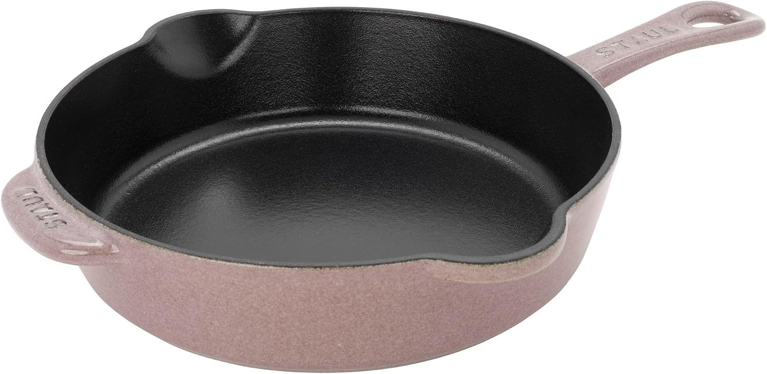 STAUB Cast Iron 8.5-inch Traditional Deep Skillet - Lilac
