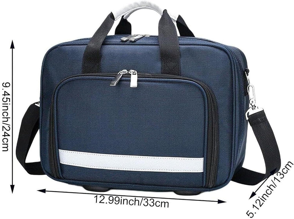 First Responder Bag Empty, Portable Emergency Medical Kit,Waterproof Medicine Storage Bag
