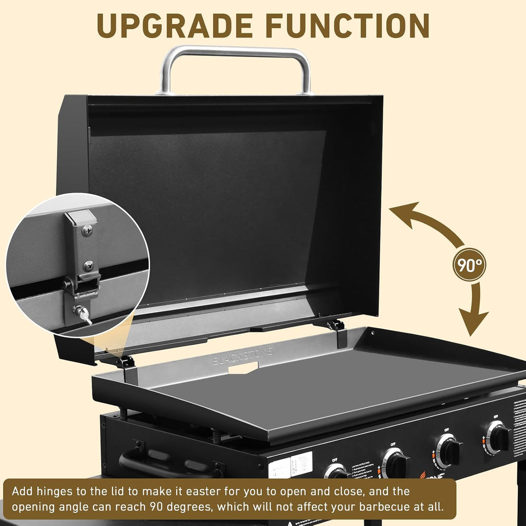 Hinged Lid for Blackstone Griddle 36 inch Griddle, Griddle Grill Hard Cover for Blackstone 1554 1836 1825 1866 2149 1984 2151 1863 2122, Flat Top Lid for Blackstone 36' Lids