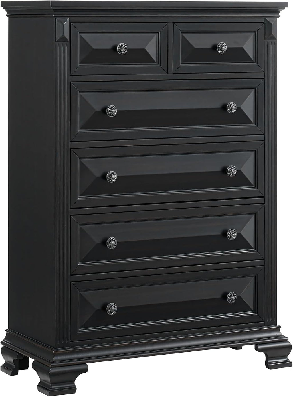 Picket House Furnishings Sumner King Panel 5PC Bedroom Set in Black