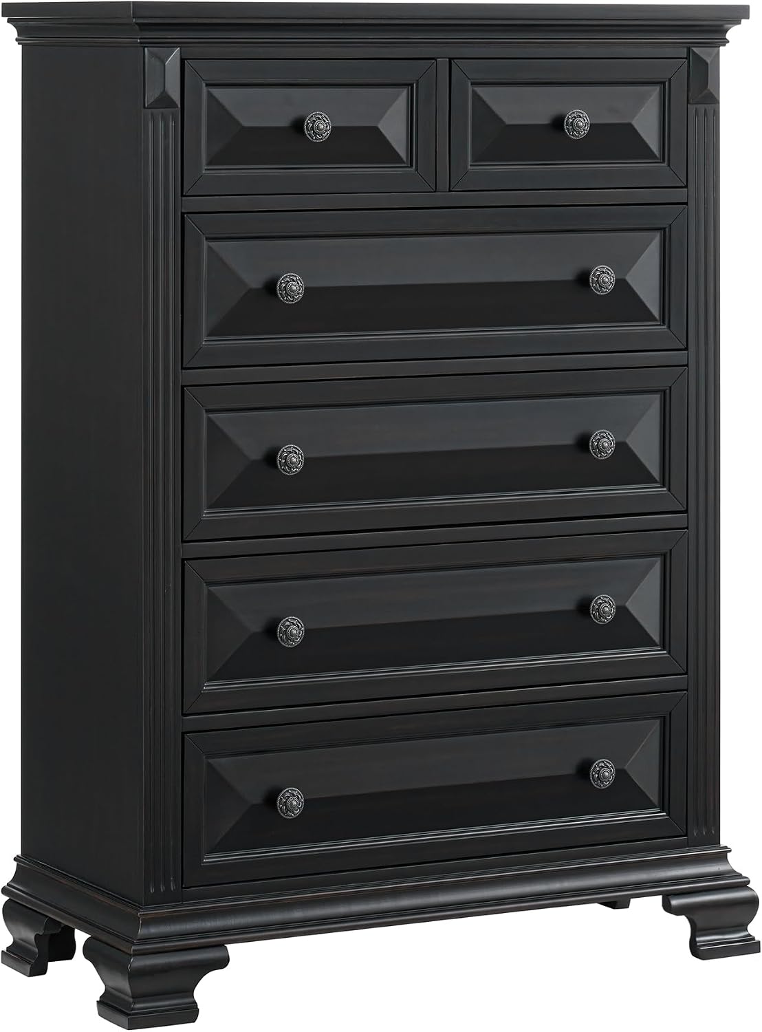 Picket House Furnishings Sumner King Panel 5PC Bedroom Set in Black