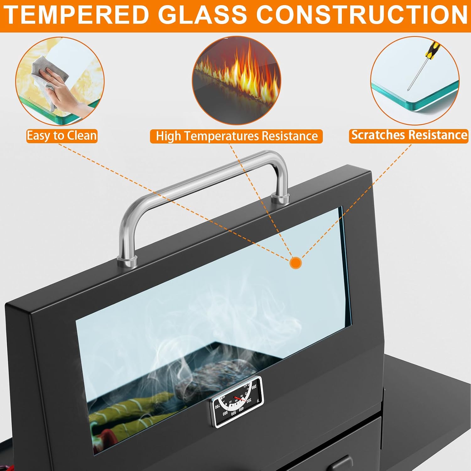 BBQ Future Upgrade Hinged Lid for Blackstone 36 inch Griddle, Clear View Grill Hard Cover for Blackstone 36' Griddle Omnivore 1554 1863 1825 1818 2177 Original Flat Top Griddle Hood