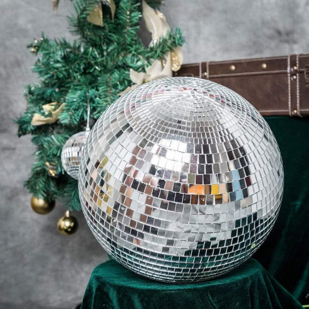24 in Large Foam Disco Mirror Ball Hanging Party Decor Ornament for Wedding Birthday Christmas Holidays Home Stage Decorations