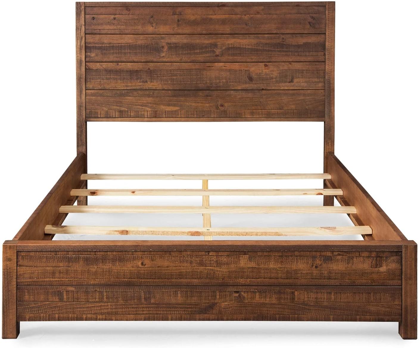 Grain Wood Furniture Montauk Solid Wood Bed, King Size, Rustic Walnut