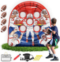 6FT Giant Inflatable Football Target Toss Game - Fun Indoor & Outdoor Yard Games for Kids & Adults, Football Party Throwing Games, Carnival Games, Camping & Tailgate Lawn Activities
