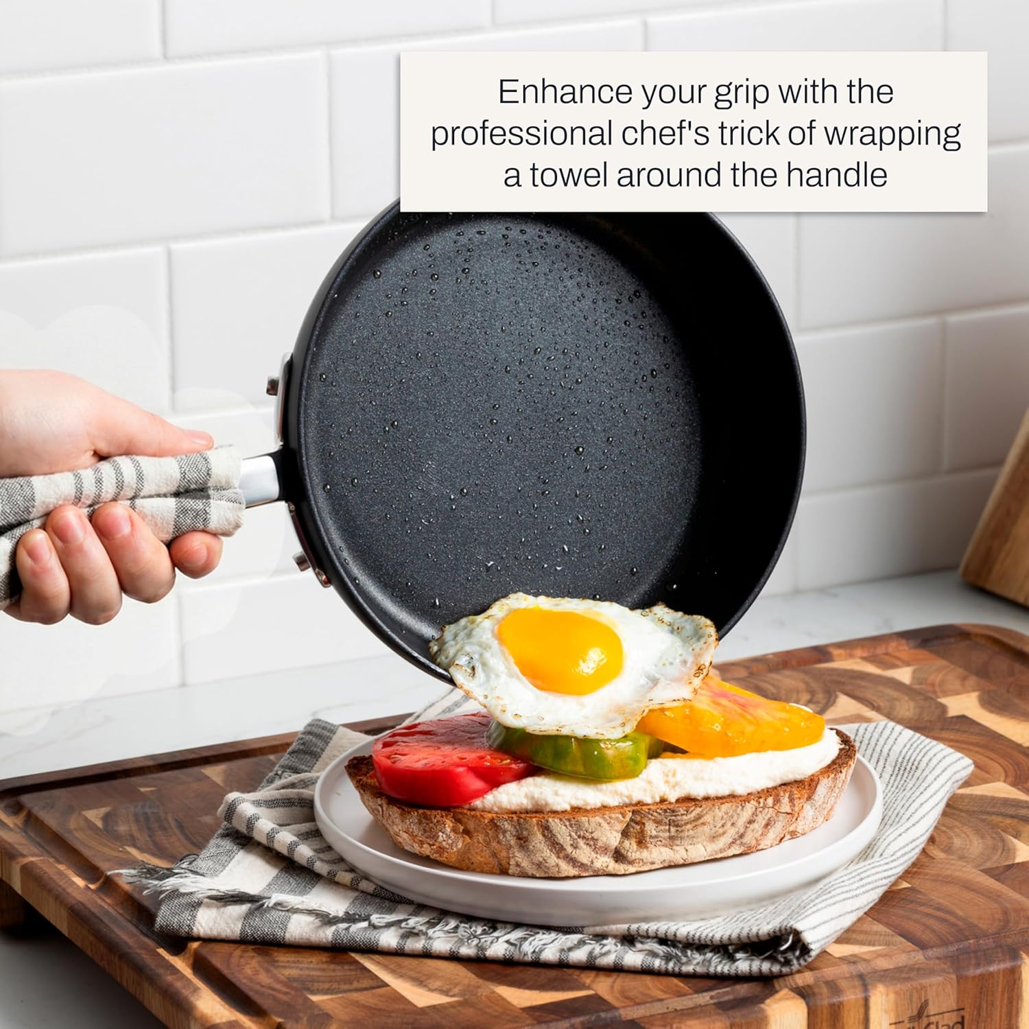 All-Clad HA1 Hard Anodized Nonstick Fry Pan Set – 5-Piece Cookware, 8', 10', 12' Skillets with Lid, Induction Compatible, Oven Safe to 500°F, Lid Safe to 350°F, Black