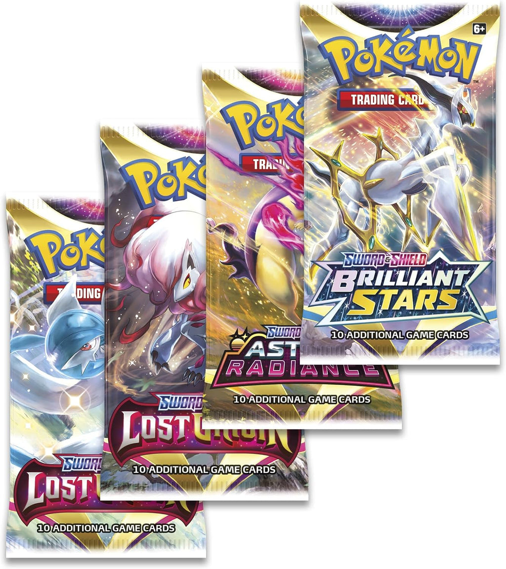 Pokémon TCG: Deoxys VMAX & VSTAR Battle Box (3 Foil Promo Cards, 1 Oversize Foil Card & 4 Booster Packs)