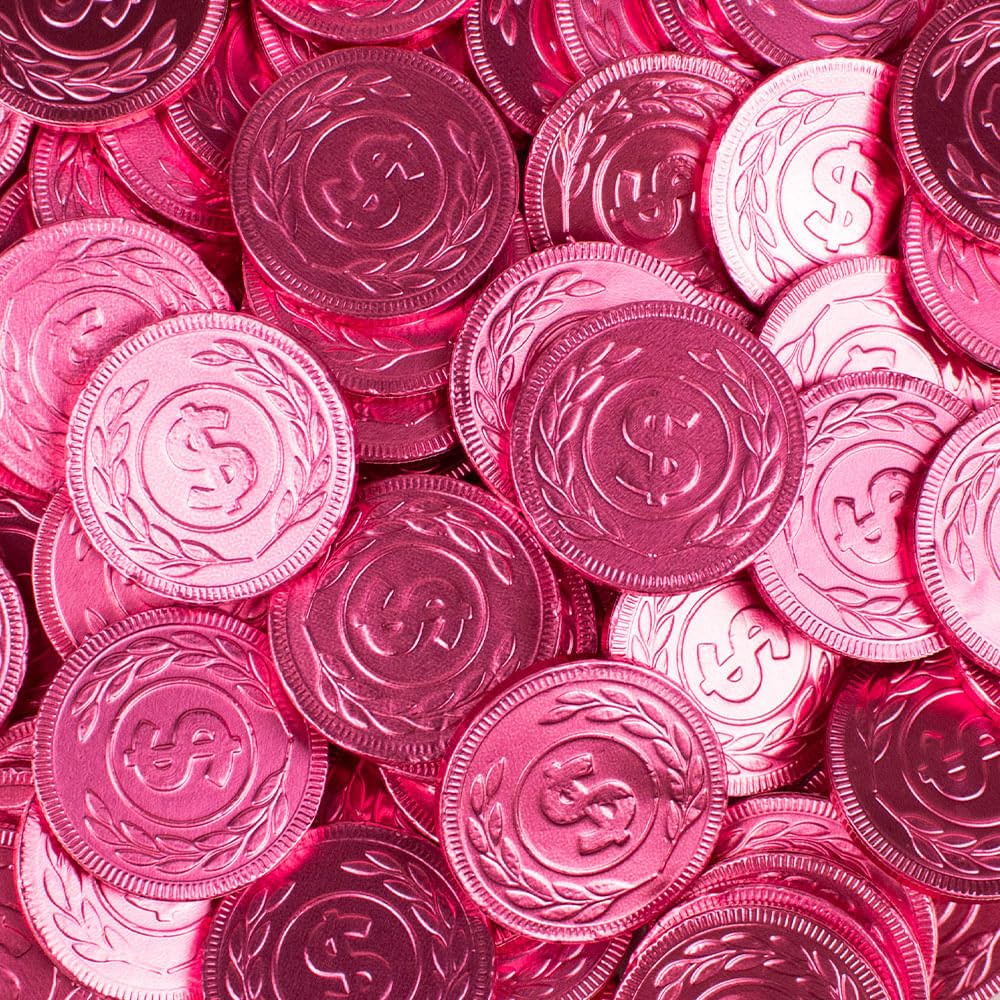 Pink Deluxe Bulk Candy Buffet Mix Including Chocolates, Jelly Beans, Gummies, Lollipops & More Assorted Treats - Ideal For Dessert Tables And Party Displays (12.3lbs)