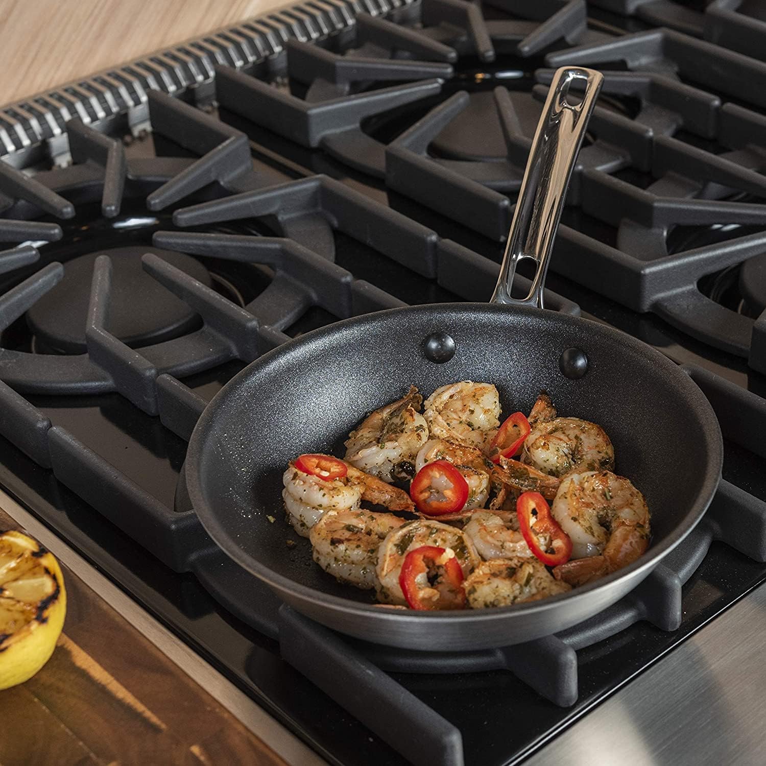Viking 5-Ply Non Stick Frying Pan, 8 Inch Stainless Steel Nonstick Fry Pan, 5 Liters, Satin FInish