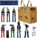 Midwest HVAC Platinum Tool Kit - 9 Piece Set Includes Aviation Snips & More, Made in the USA - MWT-HVACKIT03