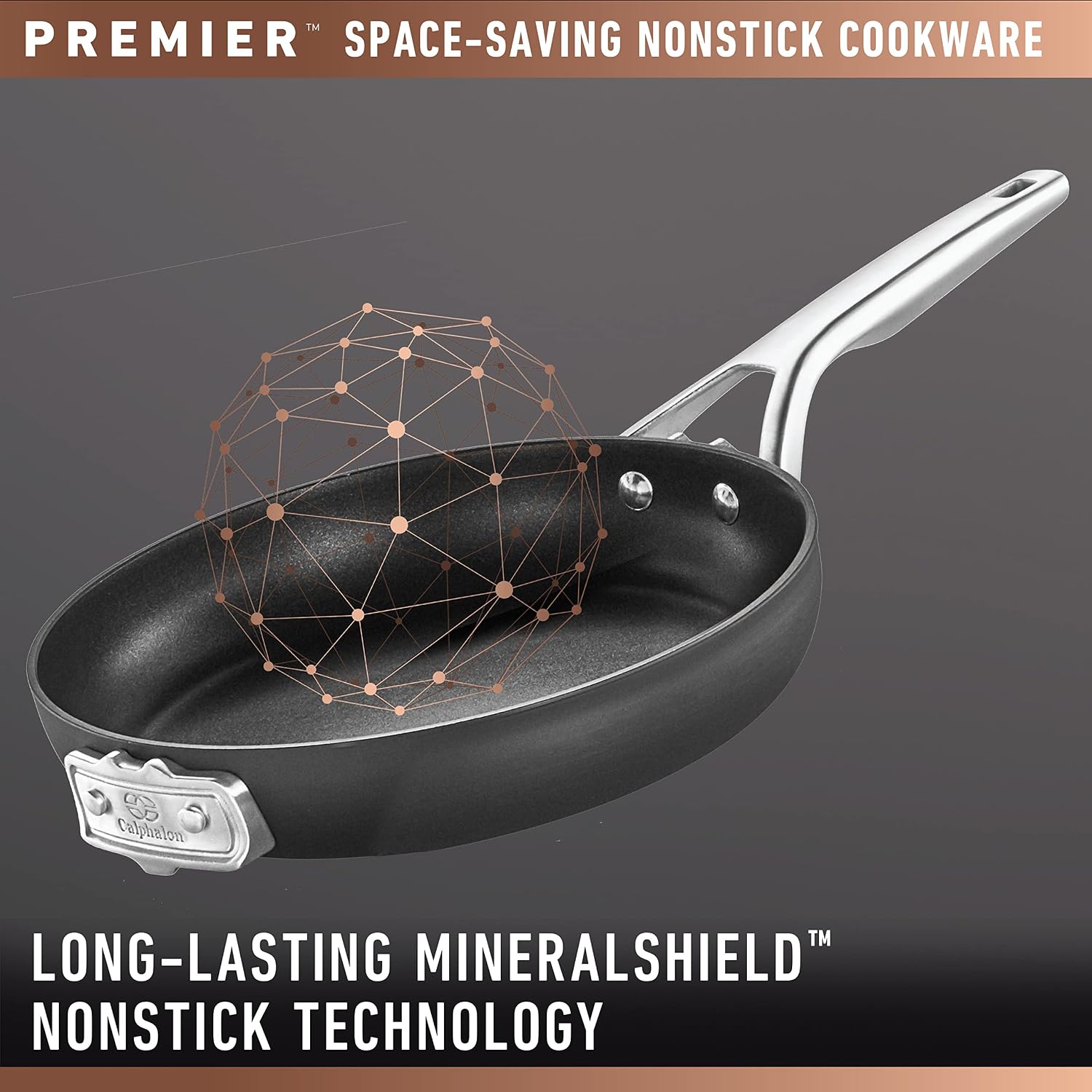 Calphalon® Premier™ Space-Saving Hard-Anodized Nonstick 12-Quart Stock Pot with Lid