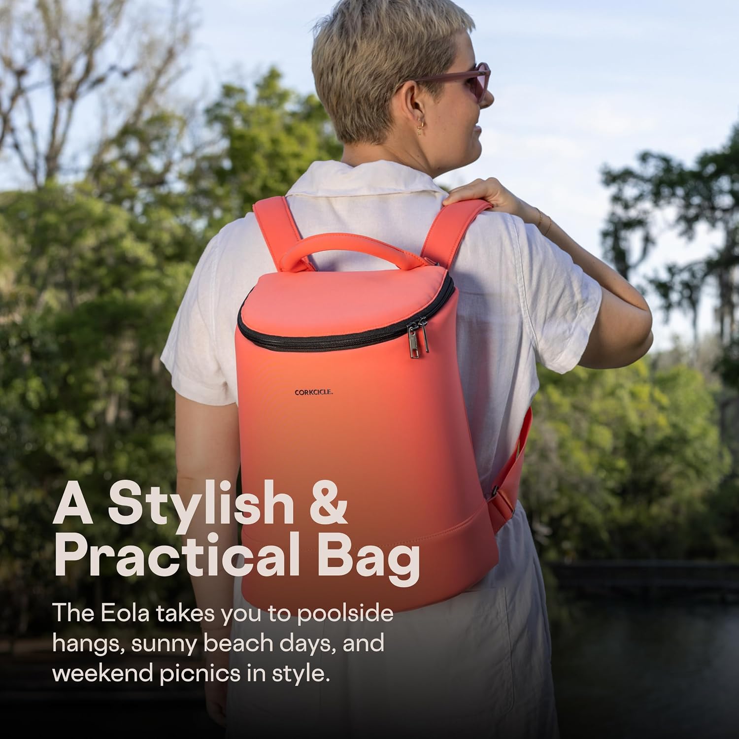 Corkcicle EOLA Cooler Backpack, Waterproof and Leak Proof Insulated Bag, Perfect for Wine, Beer, and Ice Packs