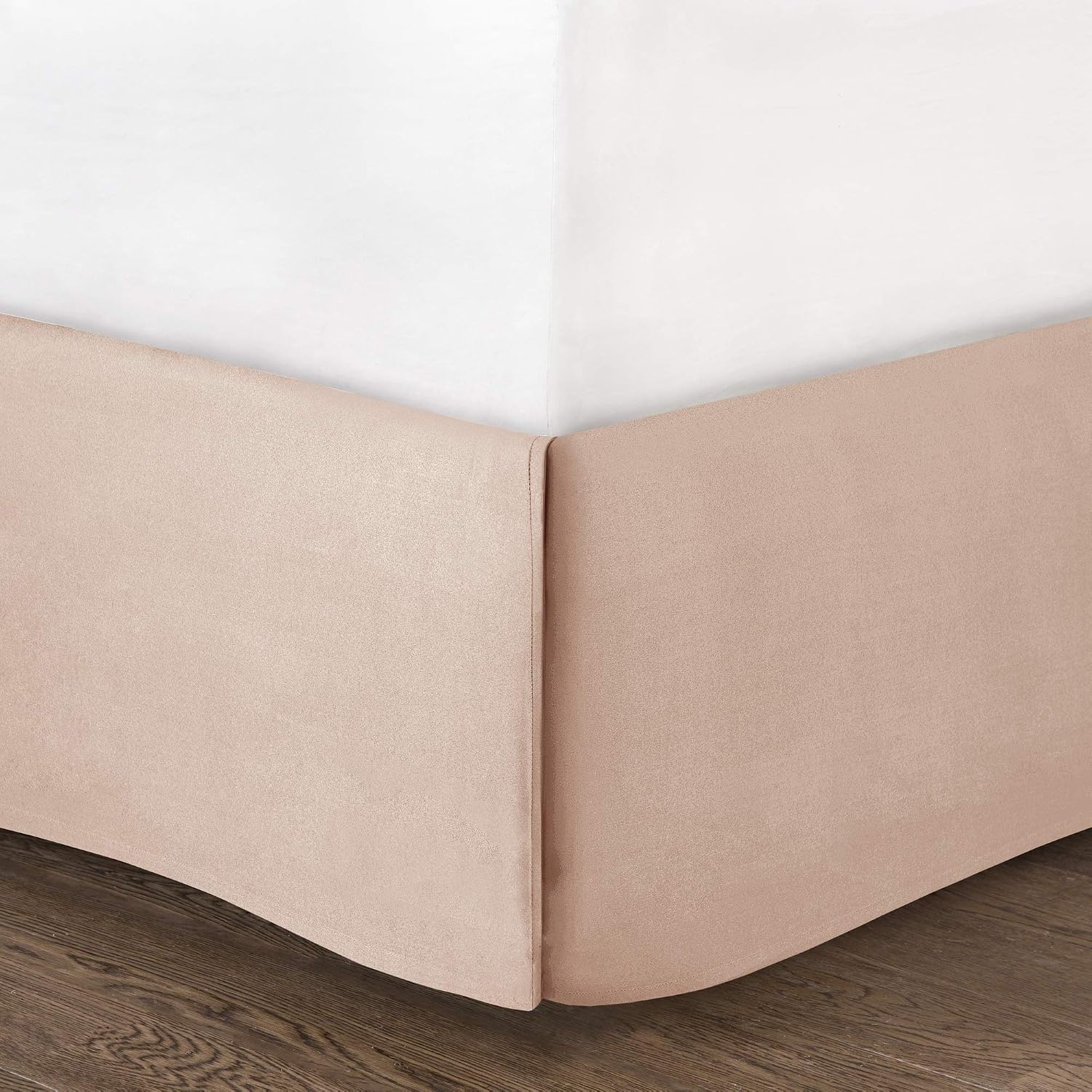 Madison Park Essentials Room in a Bag Faux Silk Comforter Set-Luxe Diamond Tufting All Season Bedding, Matching Curtains, Decorative Pillows, Queen(90'x90'), Blush 24 Piece (MPE10-809)