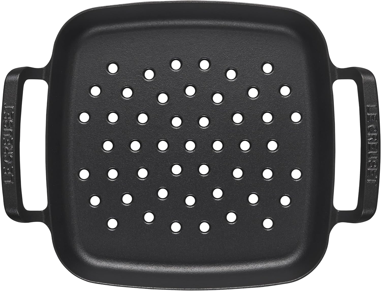 Le Creuset Alpine Outdoor Collection Enameled Cast Iron Square Grill Basket, 12'