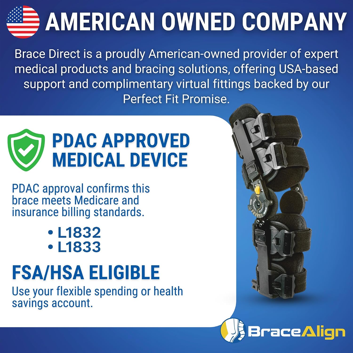 FlexTrack ROM Telescoping Post Op Knee Brace - Adjustable Hinged Stabilizer for ACL, MCL, PCL Injury Recovery & Surgery Support - L1832 L1833
