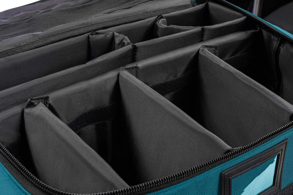 Scherber Fully Stocked First Responder Ultimate Professional EMT/EMS Trauma Kit | HSA/FSA Approved | w/10+ Compartments, Zippered Pockets, Dividers, Oxygen Access & 260+ First Aid Supplies (Blue)