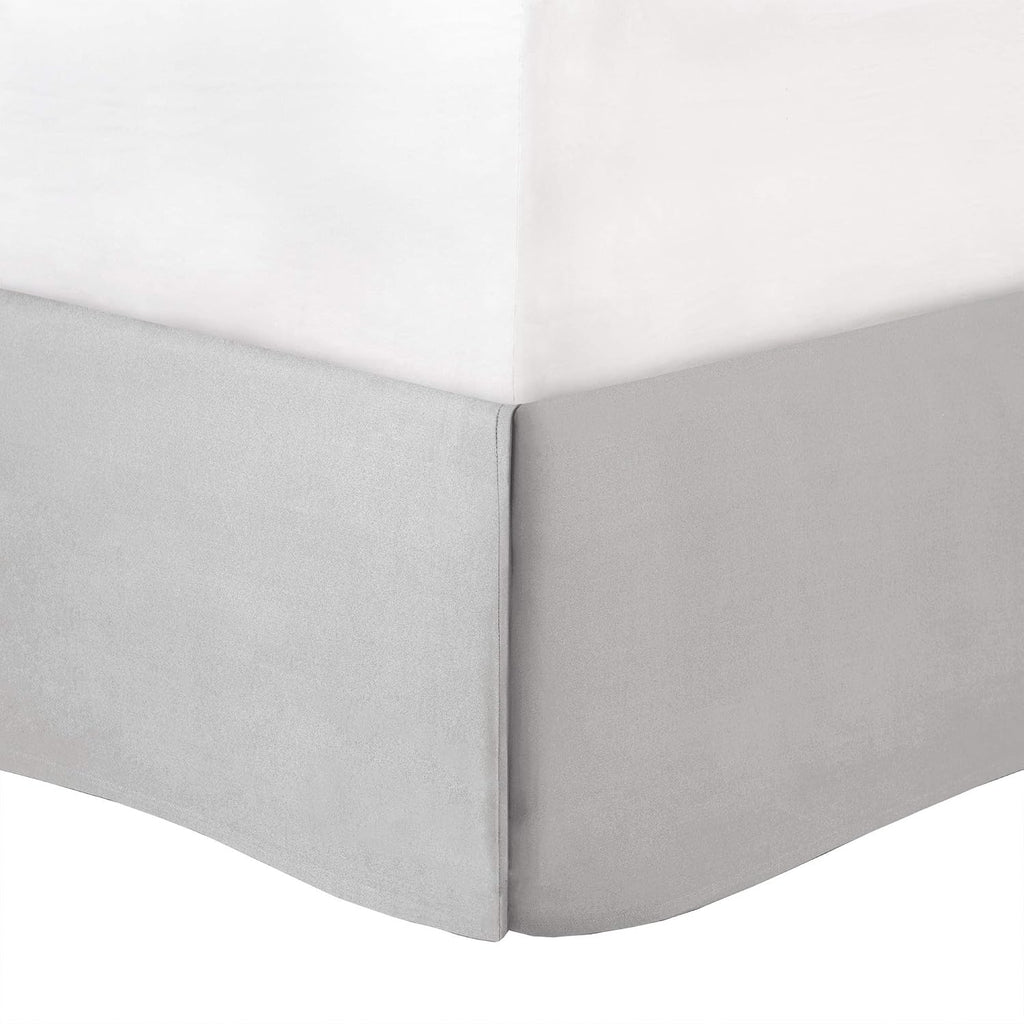 Madison Park Laurel Cozy Comforter Set - Traditional Tufted Faux Silk Design, All Season Down Alternative Bedding with Matching Shams, Decorative Pillow, Grey Cal King(104'x92') 7 Piece