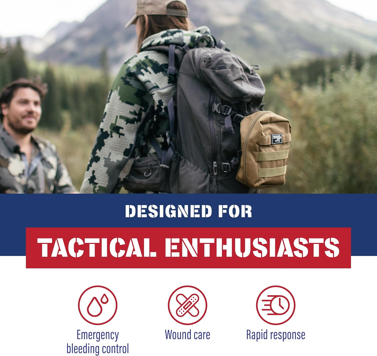Adventure Medical Molle Bag Trauma Kit 2.0 (Khaki Bag)