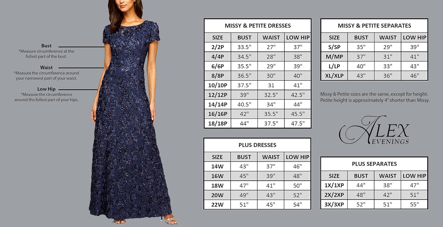 Alex Evenings Women's Slimming Short Ruched Dress with Ruffle (Petite and Regular)