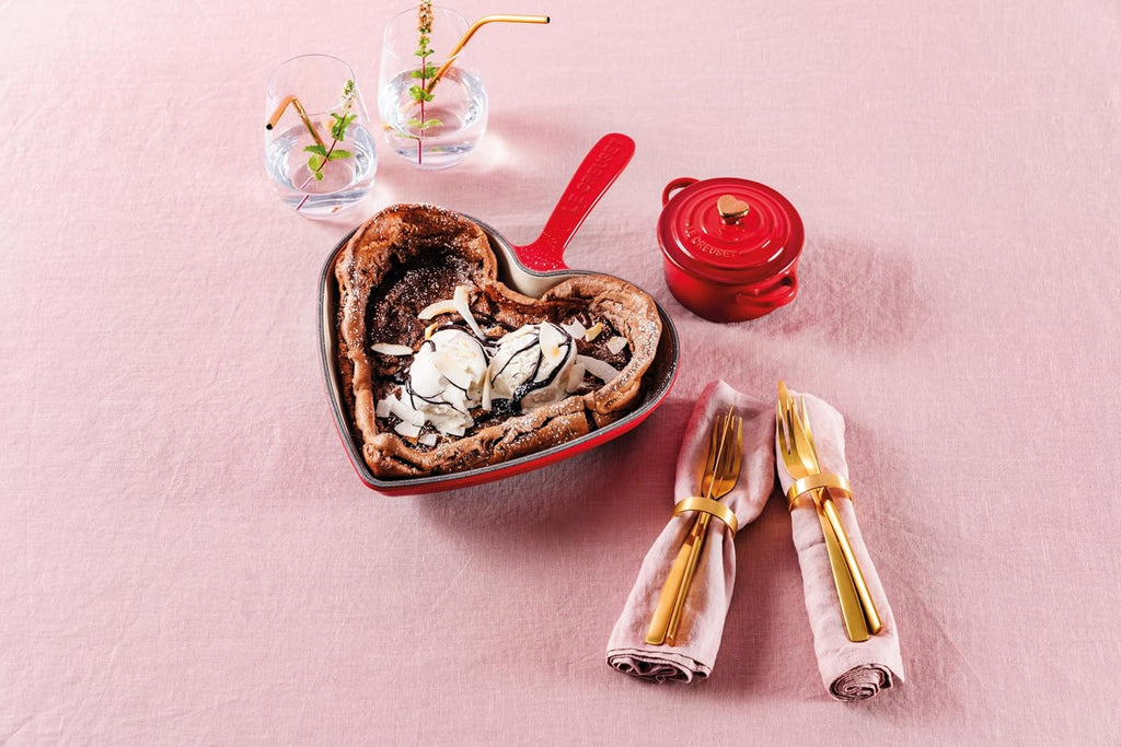 Le Creuset Enameled Cast Iron Traditional Heart Skillet, 10.25, Cerise
