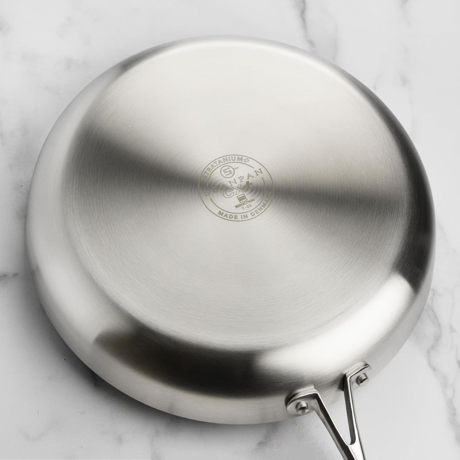 Scanpan CX+ 12.5' Fry Pan with Glass Lid - Stratanium Plus Nonstick - 5-ply Stainless Steel