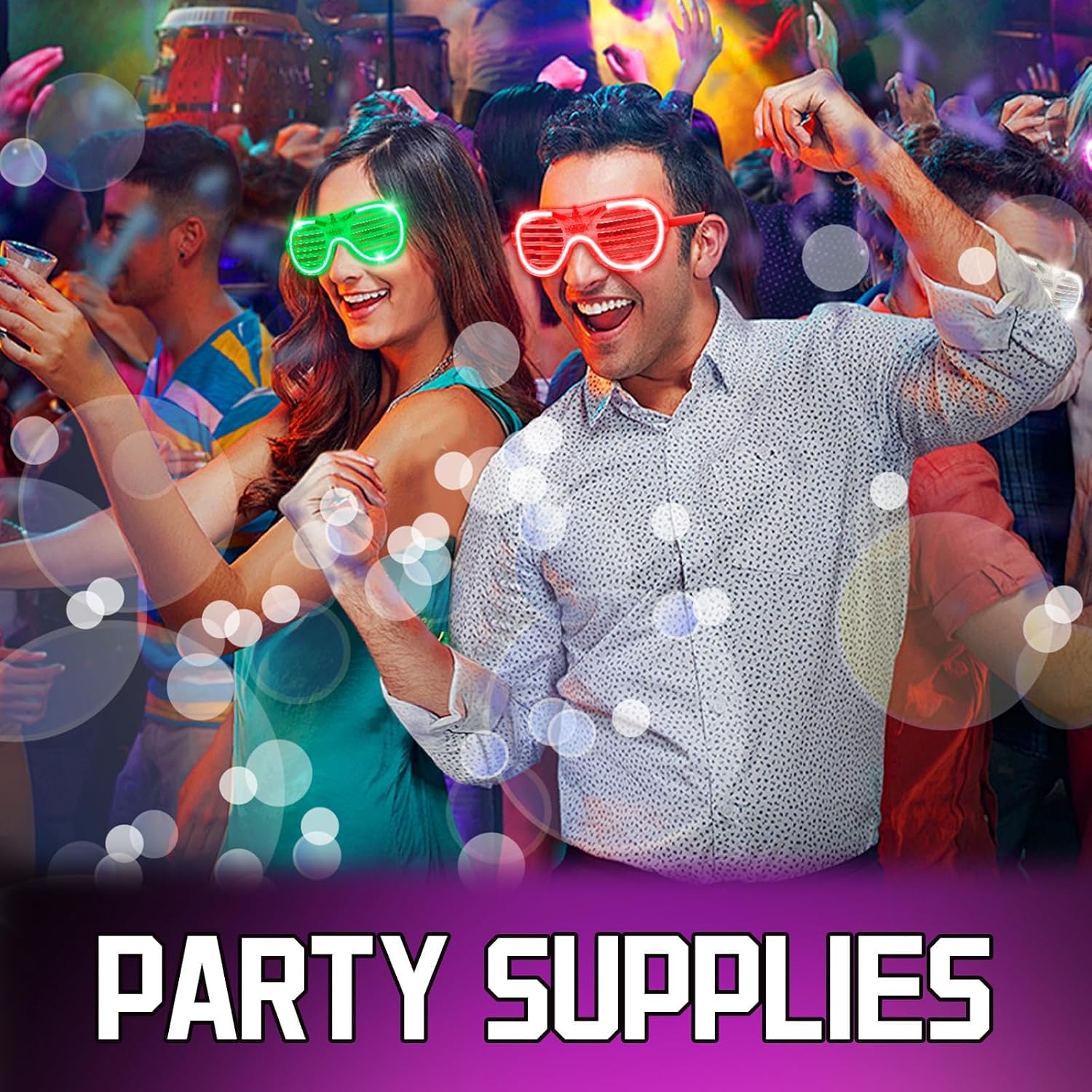 BYONEBYE 216 Pack LED Glow Party Supplies Bulk - Light Up Toys & Glasses Combo for Adult Kids, Halloween Neon Rave Birthday Party Favors