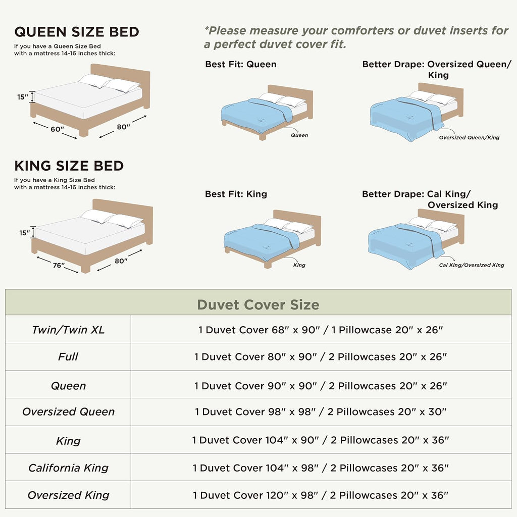 Bedsure Linen Duvet Cover King - Linen Cotton Blend Duvet Cover, PureWoven Cooling & Breathable Bedding Set for Hot Sleepers, Moisture Wicking & Durable Cover Set 3 Piece (Natural Color)
