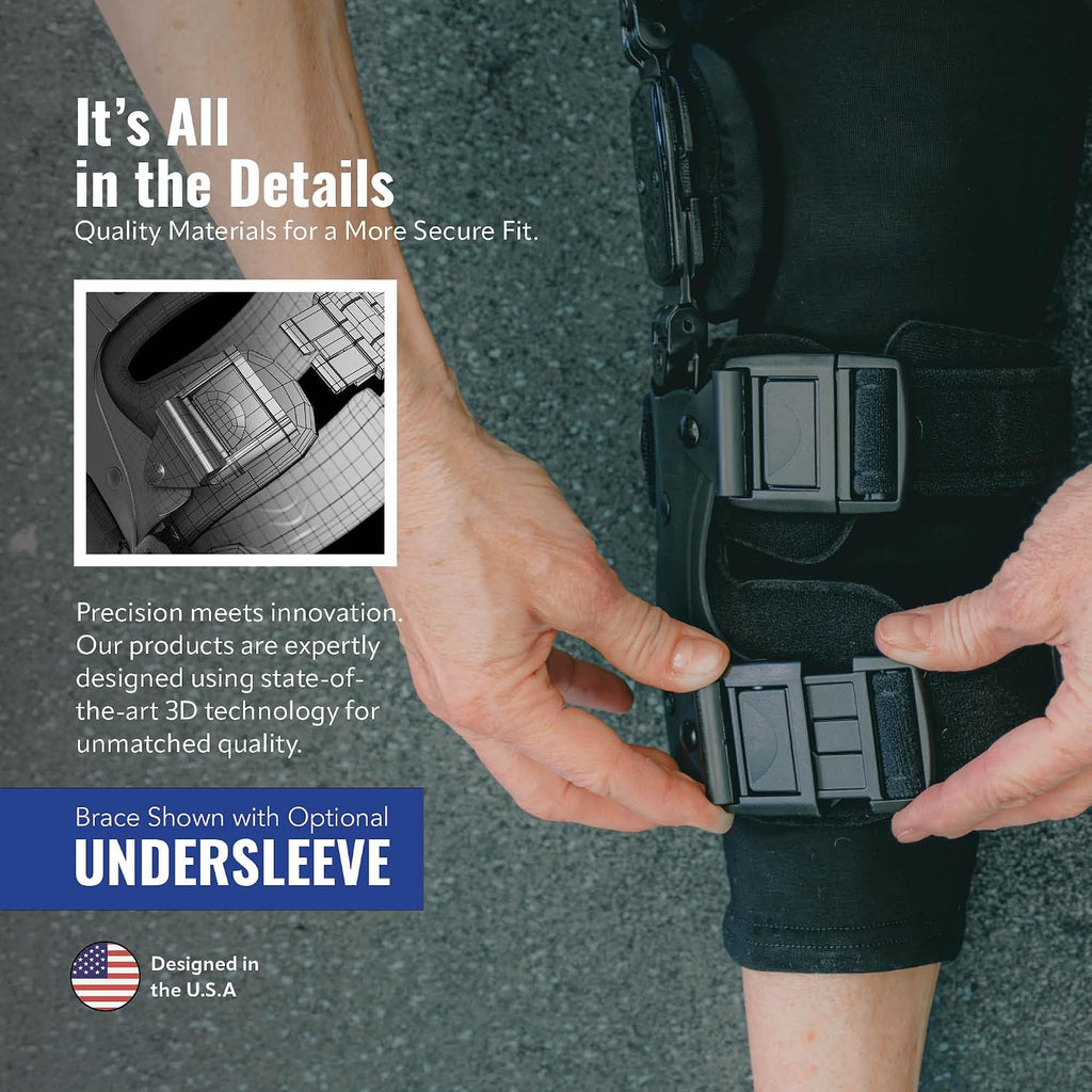 Elite Dual Adjustment Hinged Knee Brace for Men & Women - Knee Support Braces for ACL, Meniscus, Hyperextension Control, Patella & Joint Stability, Right