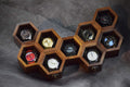 Extra Large Superior Rosewood Honeycomb Watch Box Display Case Holder Collector Organizer for Men, Vintage Watch Storage Box to Store and Keep your Watches Safe and Sophisticated (nine storage)