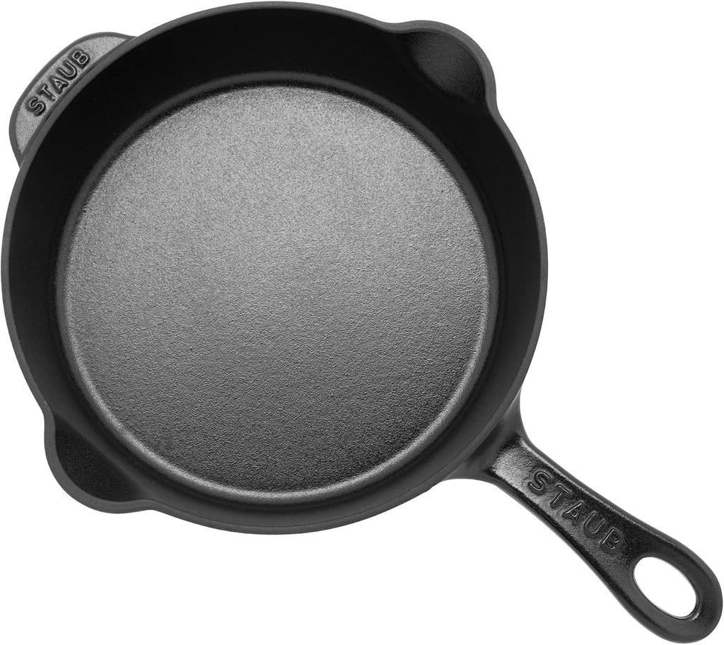STAUB Cast Iron 8.5-inch Traditional Deep Skillet - Black