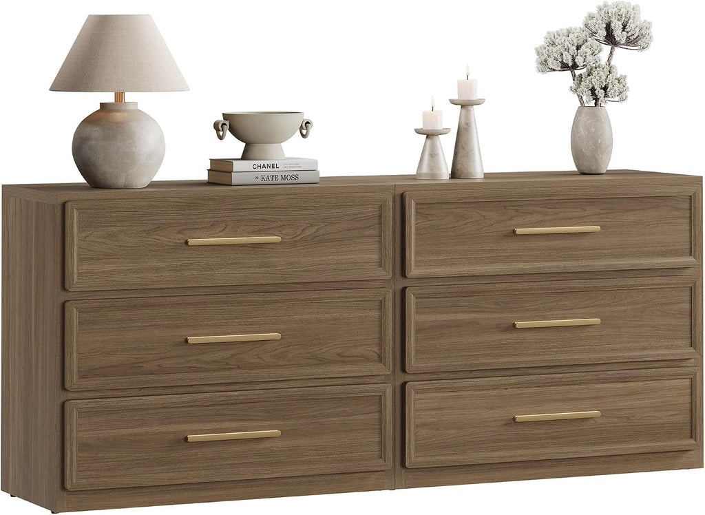 SICOTAS Night Stand Set 2 Oversized Extra Large Nightstands Set of 2 Tall Bedside Side Table with 3 Drawers Storage Modern End Tables Wide Night Stands for Bedroom Sofa Couch Home Office
