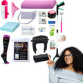 BBL Plus Post Surgery Supplies Kit with SurgiSupport | 34-Piece After Surgery Recovery Set with Lipo Foam, ABD Pads, BBL Backrest Pillow & More
