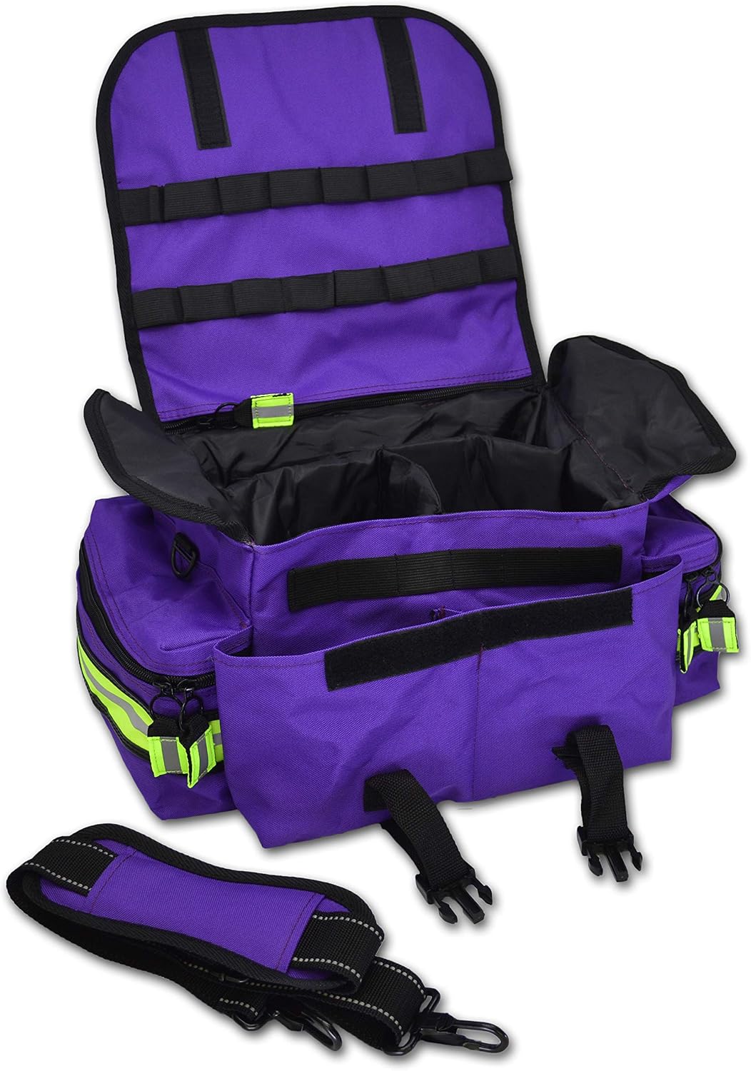 Lightning X Small First Responder EMT EMS Trauma Bag Stocked First Aid Fill Kit B (Purple)