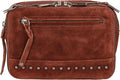 Kailey Concealed Self Defence Waist Bag by Lady Conceal - Buffalo or Suede Cowhide Leather, 3 Open Sides and YKK Locking Zippers with Universal Holster (Dark Brown) - 8' L x 5.5' H x 2.25'