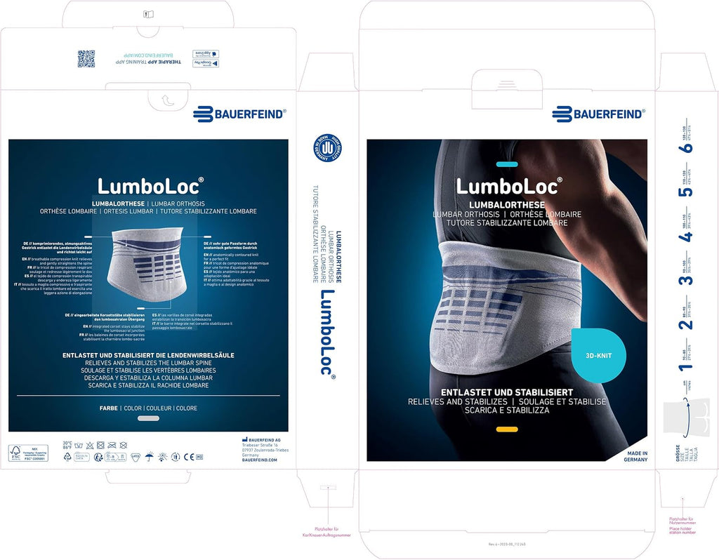 Bauerfeind LumboLoc Back Support - Brace Helps Relieve Pain Along the Lumbar (Vertebrae) Spine, Supports Weak Back Muscles, Compression, Posture Support