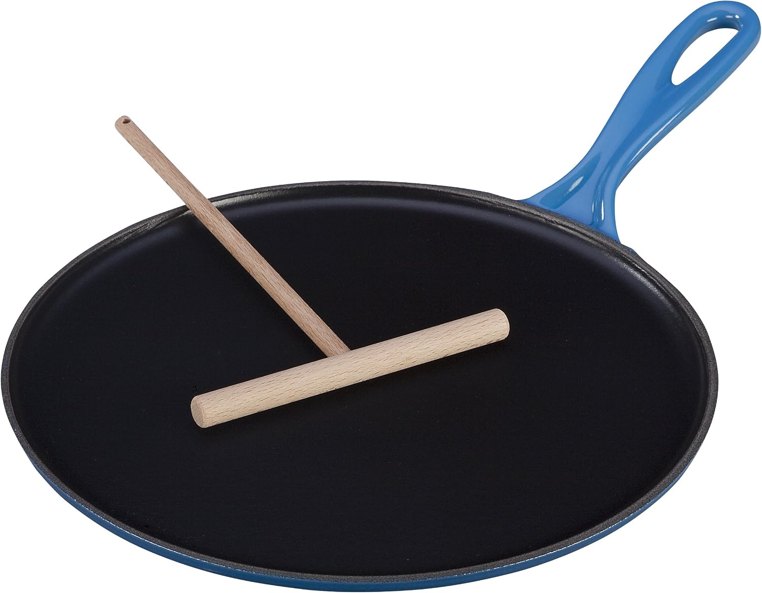 Le Creuset Enameled Cast Iron Traditional Round Crepe Pan, 10.25', Marseille
