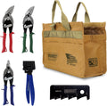 Midwest HVAC Preferred Tool Kit - 5 Piece Set Includes Aviation Snips & More, Made in the USA - MWT-HVACKIT01
