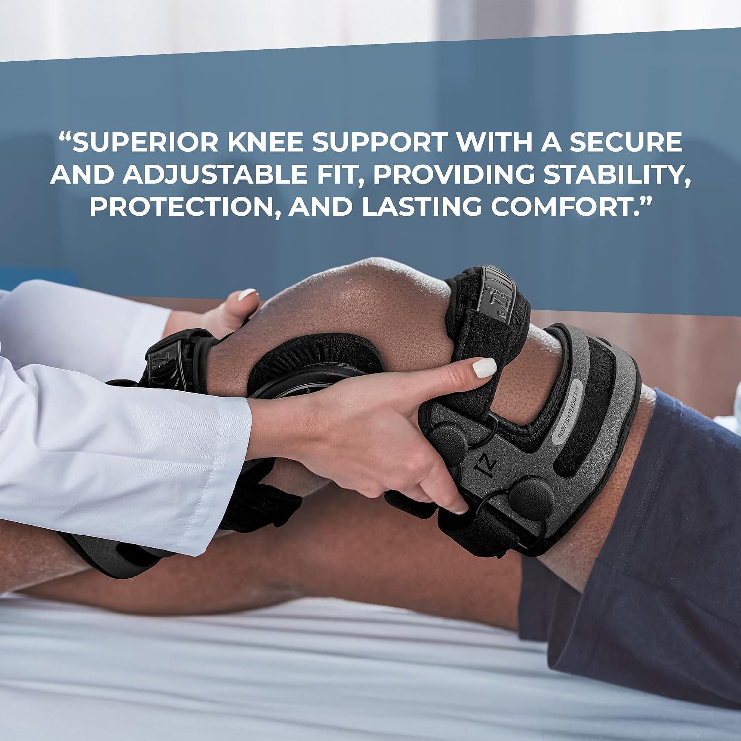 Z1 K4 OsteoAlign Hinged Knee Brace - Knee Support for ACL, MCL, Ligament Sports Injuries, Arthritis (OA), Meniscus Tear, Relief from Knee Joint Pain with Side Stabilizers for Men & Women Size (Large)